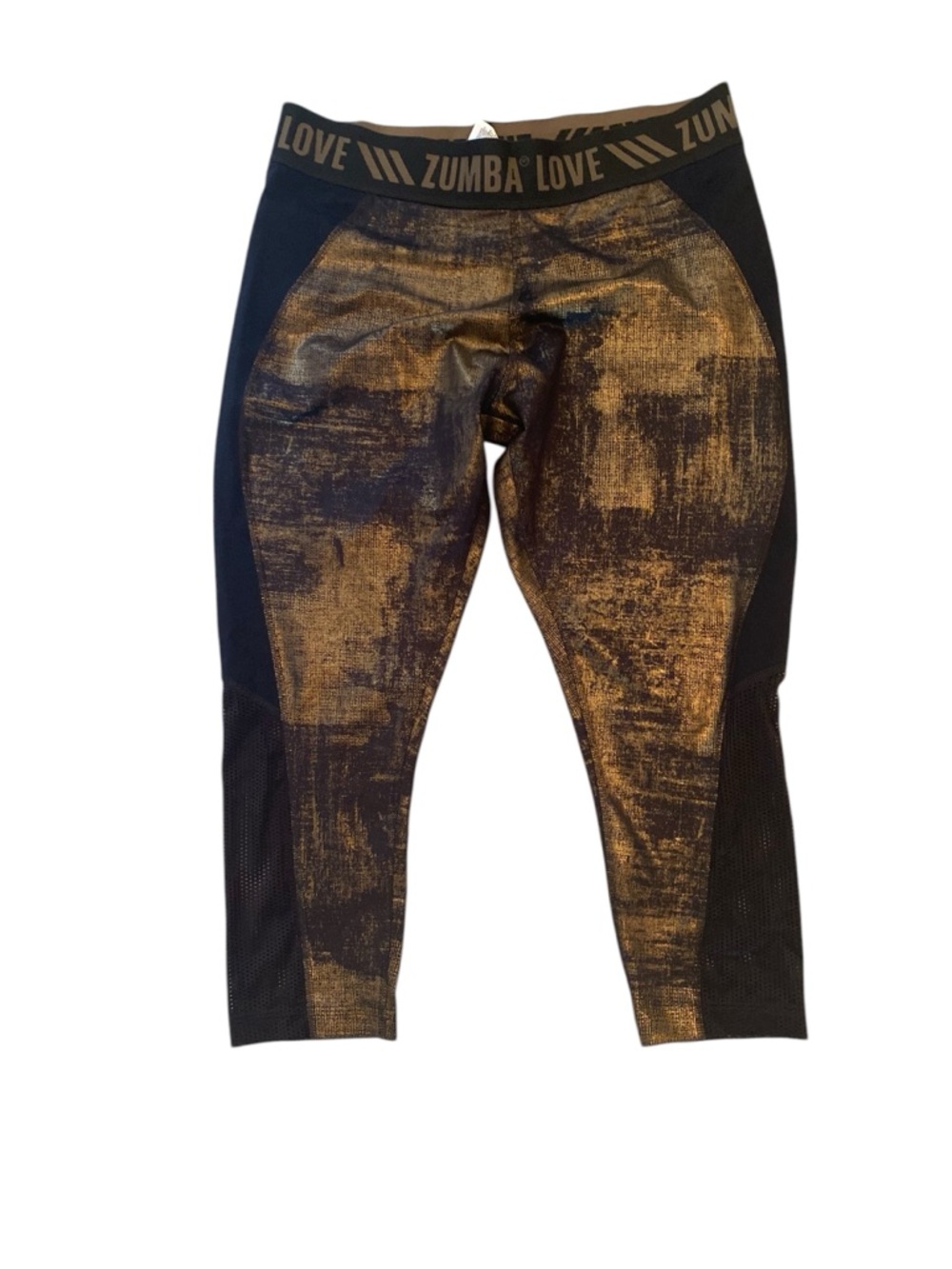 Zumba black and gold leggings